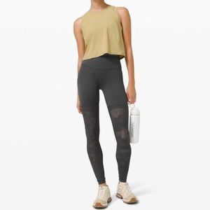 LULULEMON Sheer Will High Rise Tight Graphite Size 8 28”